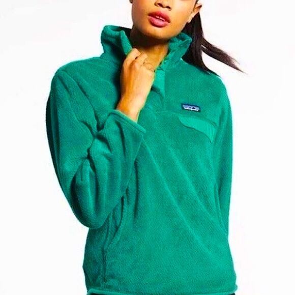 Patagonia Women's Re-Tool Snap-T Pullover in Emerald Green - Picture 1 of 10
